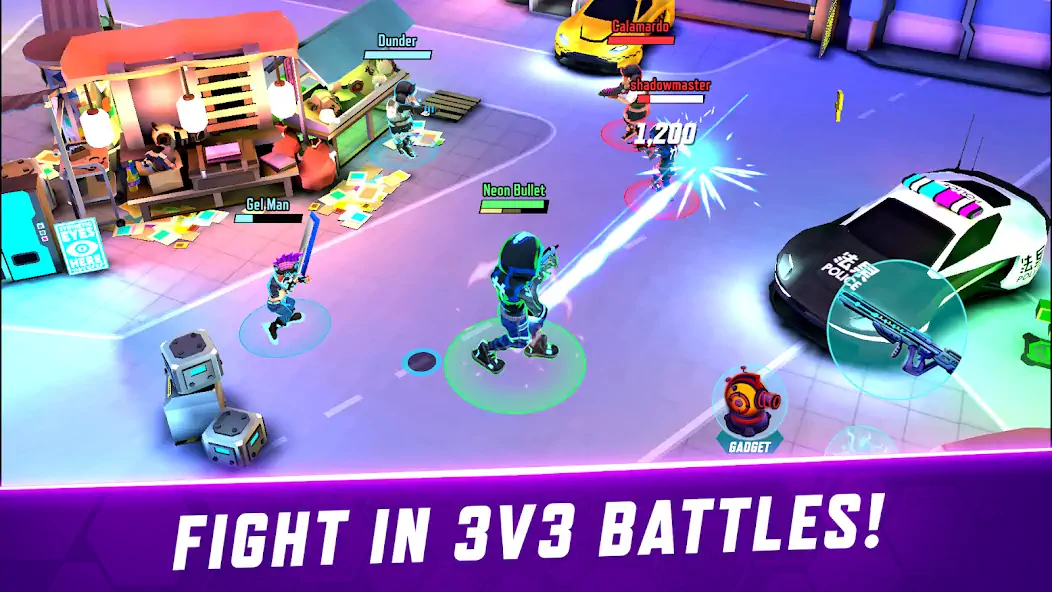 Download Gridpunk Battle Royale 3v3 PvP MOD [Unlimited money/gems] + MOD [Menu] APK for Android