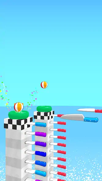 Download Ball Up: Knife Racing MOD [Unlimited money/gems] + MOD [Menu] APK for Android