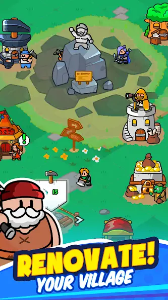 Download Rumble Heroes : Adventure RPG MOD [Unlimited money/gems] + MOD [Menu] APK for Android
