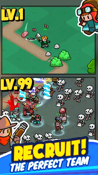 Download Rumble Heroes : Adventure RPG MOD [Unlimited money/gems] + MOD [Menu] APK for Android
