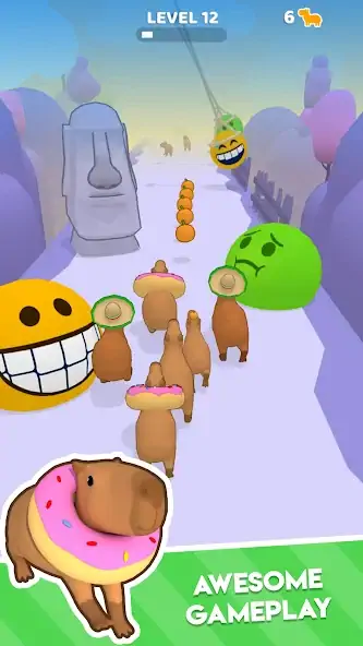 Download Capybara Rush MOD [Unlimited money] + MOD [Menu] APK for Android