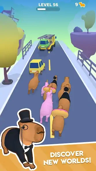 Download Capybara Rush MOD [Unlimited money] + MOD [Menu] APK for Android