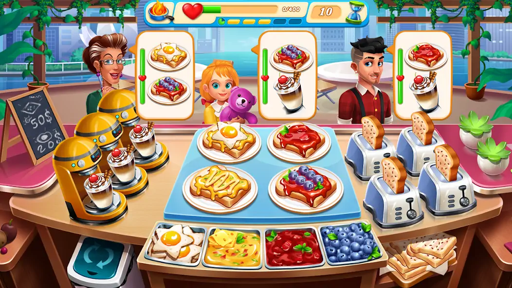 Download Cooking Marina - cooking games MOD [Unlimited money/gems] + MOD [Menu] APK for Android