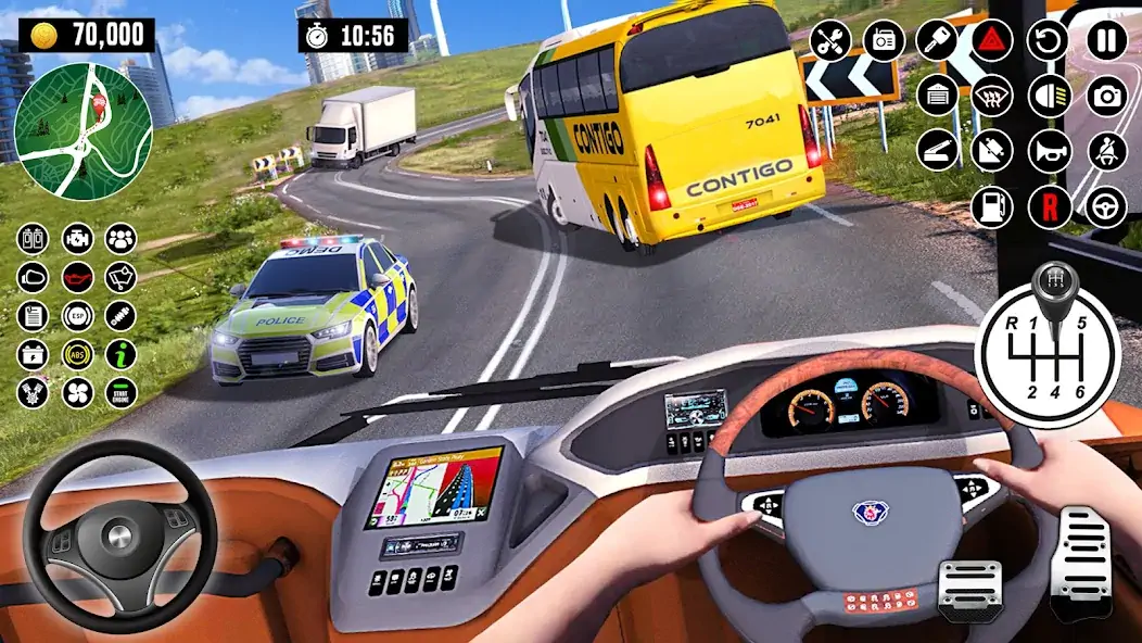 Download Bus Driving School : Bus Games MOD [Unlimited money/gems] + MOD [Menu] APK for Android