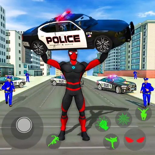 Download Spider Miami Rope Hero Ninja MOD [Unlimited money/gems] + MOD [Menu] APK for Android
