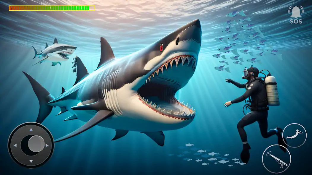 Download Angry Shark Attack Game MOD [Unlimited money/gems] + MOD [Menu] APK for Android