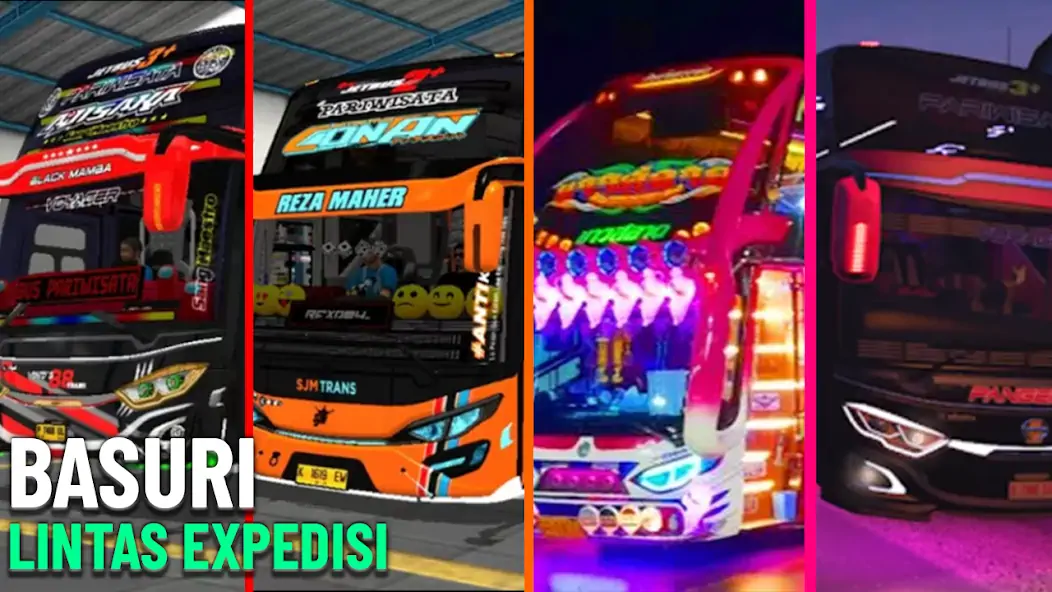 Download Bus Basuri Lintas Expedisi MOD [Unlimited money/gems] + MOD [Menu] APK for Android