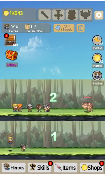 Download Idle Tower:Endless Heroes MOD [Unlimited money] + MOD [Menu] APK for Android
