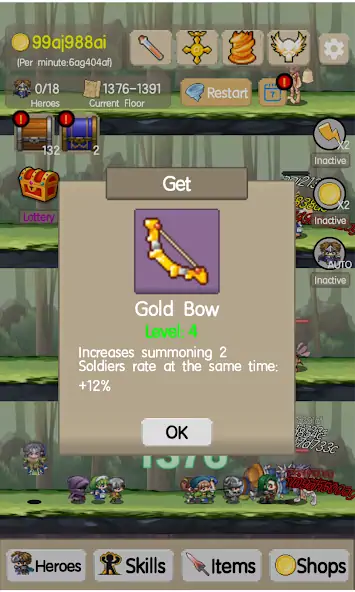 Download Idle Tower:Endless Heroes MOD [Unlimited money] + MOD [Menu] APK for Android