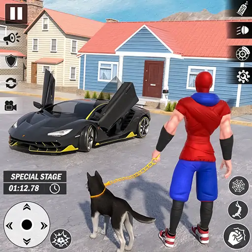 Download Spider Rope Hero Man Vice Town MOD [Unlimited money/gems] + MOD [Menu] APK for Android