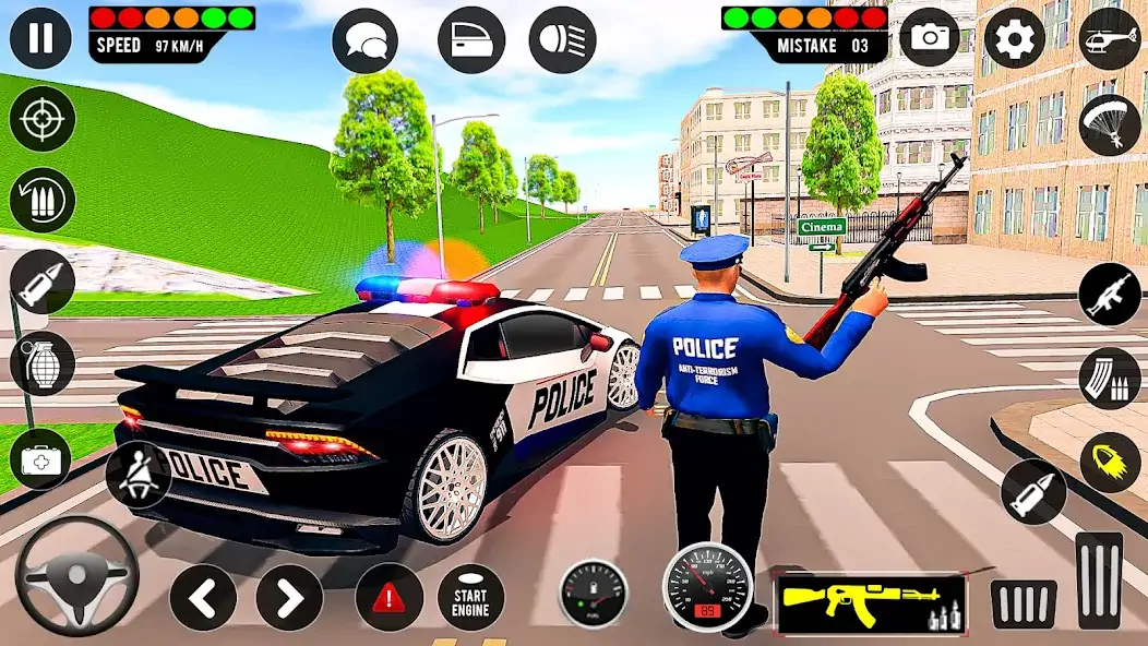 Download Police Car Games - Police Game MOD [Unlimited money/gems] + MOD [Menu] APK for Android