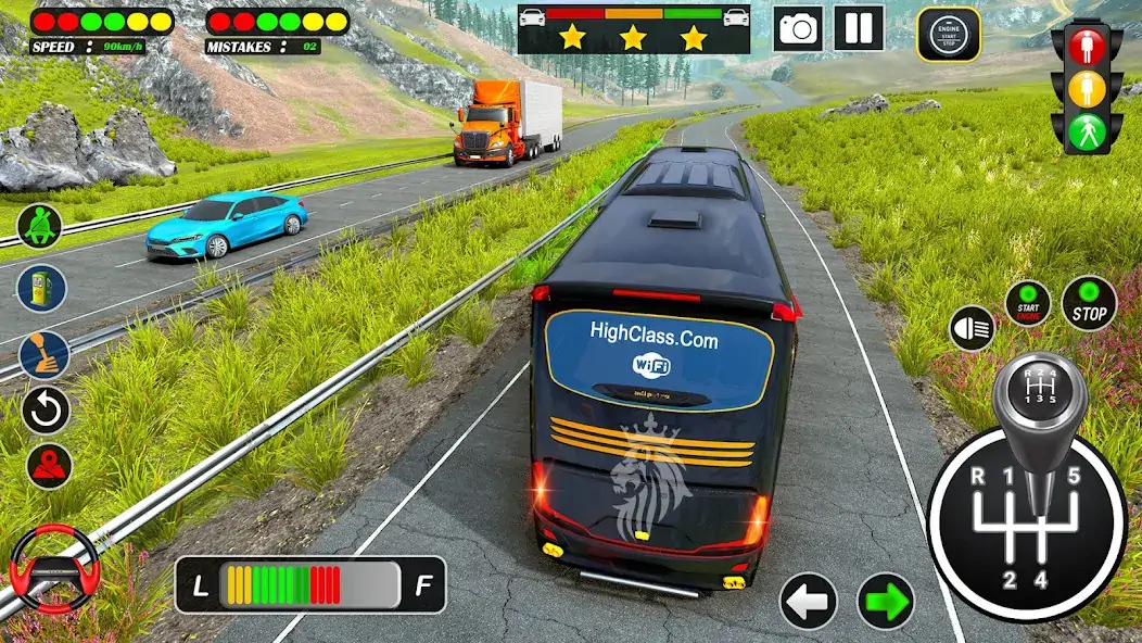 Download US City Coach Bus Driving Game MOD [Unlimited money/gems] + MOD [Menu] APK for Android