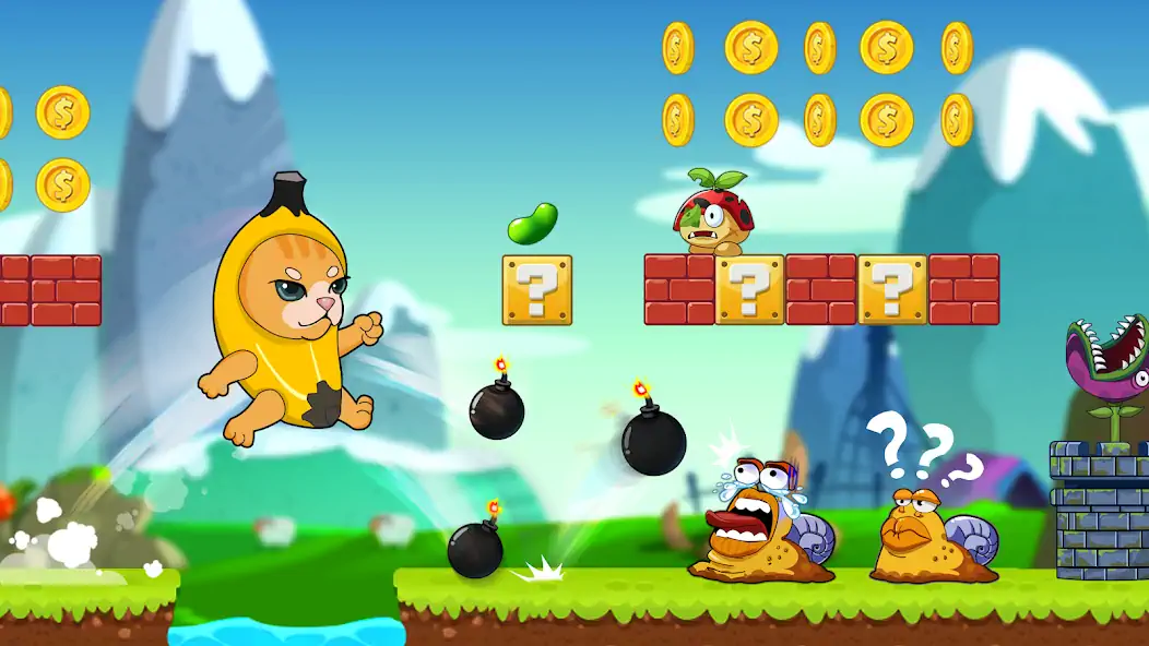 Download Banana Cat Adventure: Run Game MOD [Unlimited money] + MOD [Menu] APK for Android