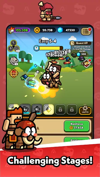 Download Hero Dino: Idle RPG MOD [Unlimited money/gems] + MOD [Menu] APK for Android