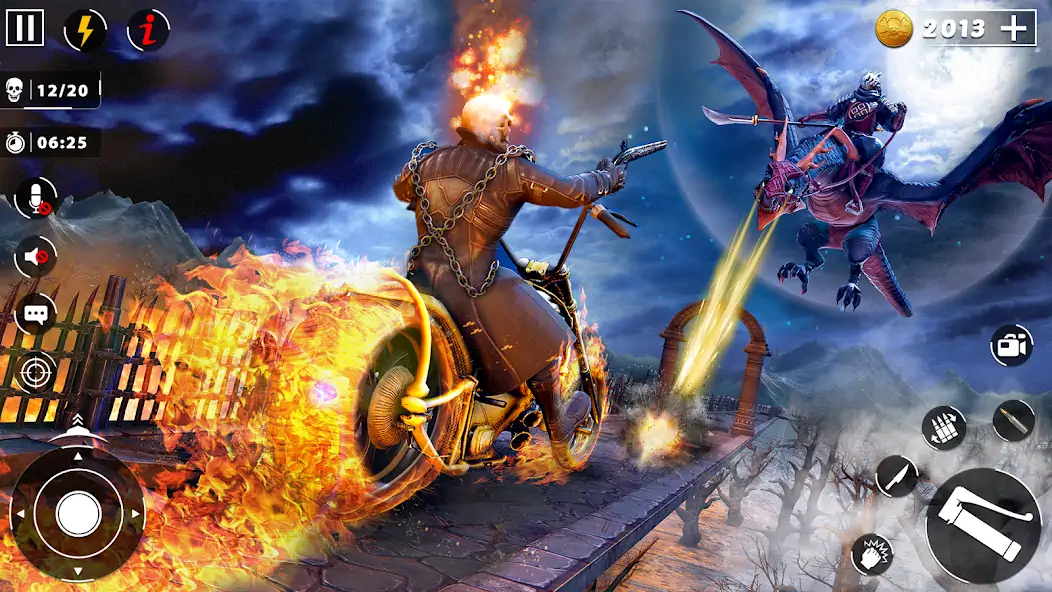 Download Ghost Rider 3D - Ghost Game MOD [Unlimited money/gems] + MOD [Menu] APK for Android