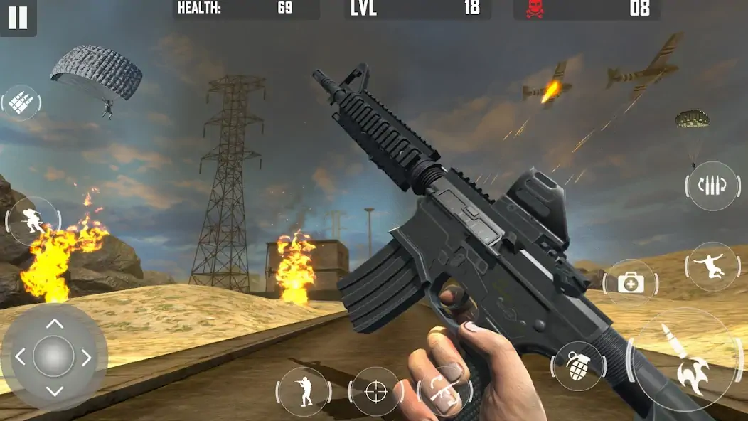 Download fps cover firing Offline Game MOD [Unlimited money/coins] + MOD [Menu] APK for Android