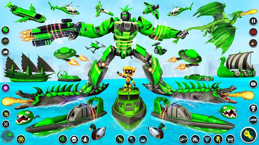 Download Dino Robot - Car Robot Games MOD [Unlimited money/gems] + MOD [Menu] APK for Android