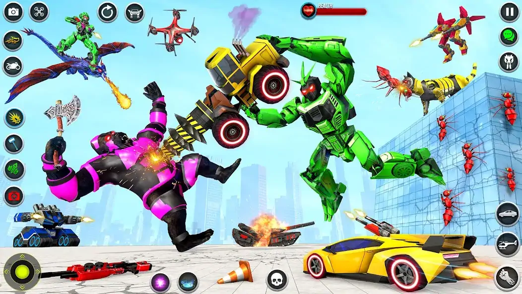 Download Dino Robot - Car Robot Games MOD [Unlimited money/gems] + MOD [Menu] APK for Android