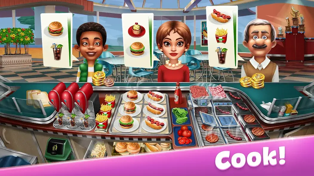 Download Cooking Fever: Restaurant Game MOD [Unlimited money/coins] + MOD [Menu] APK for Android