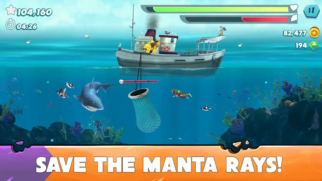 Download Hungry Shark Evolution MOD [Unlimited money] + MOD [Menu] APK for Android