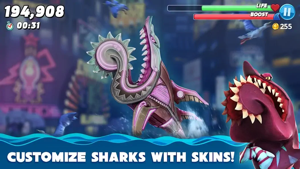 Download Hungry Shark World MOD [Unlimited money/coins] + MOD [Menu] APK for Android