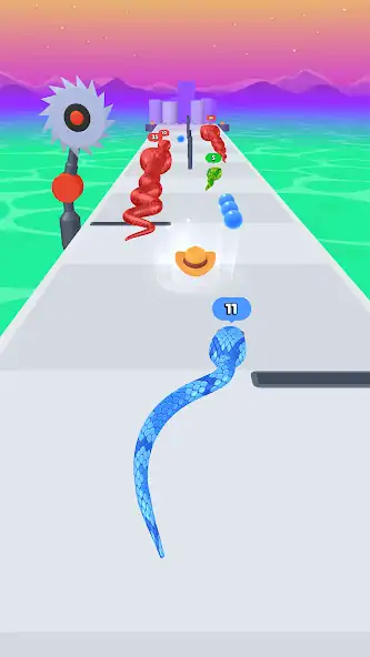 Download Snake Run Race・3D Running Game MOD [Unlimited money] + MOD [Menu] APK for Android