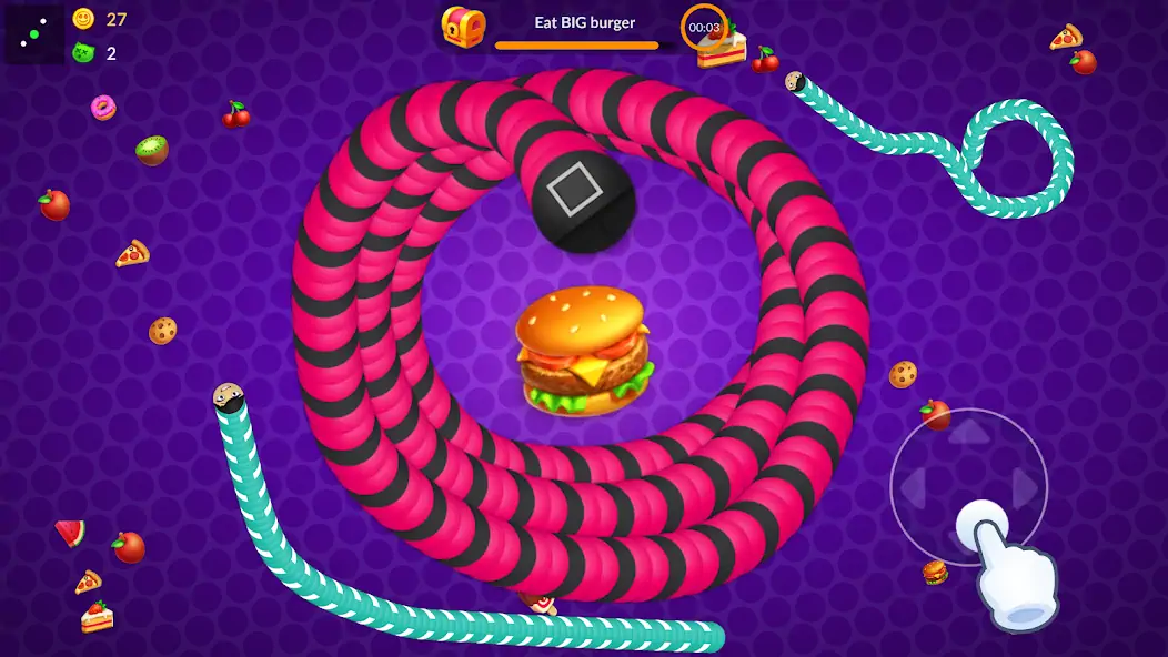 Download Snake vs Worms: Fun .io Zone MOD [Unlimited money] + MOD [Menu] APK for Android