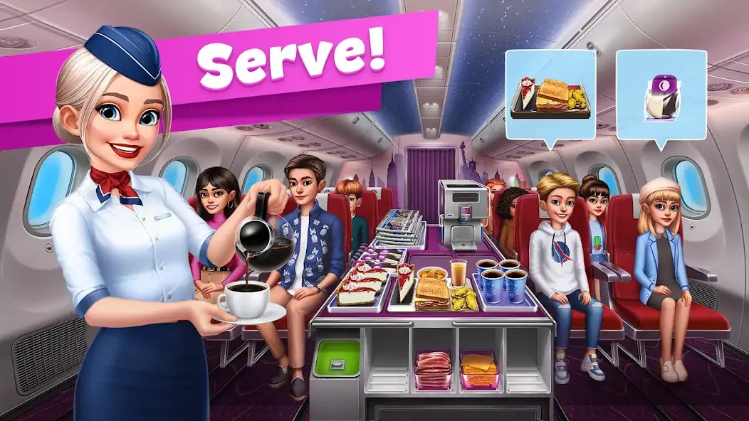 Download Airplane Chefs - Cooking Game MOD [Unlimited money] + MOD [Menu] APK for Android