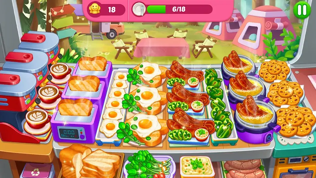 Download Crazy Cooking Diner: Chef Game MOD [Unlimited money/gems] + MOD [Menu] APK for Android