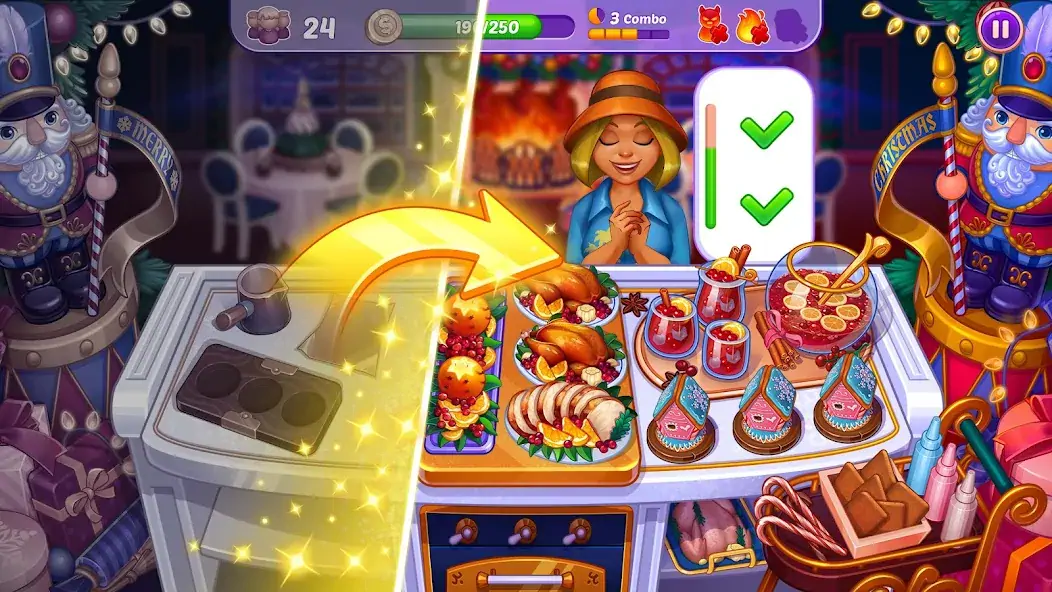 Download Cooking Crush - Cooking Game MOD [Unlimited money/coins] + MOD [Menu] APK for Android
