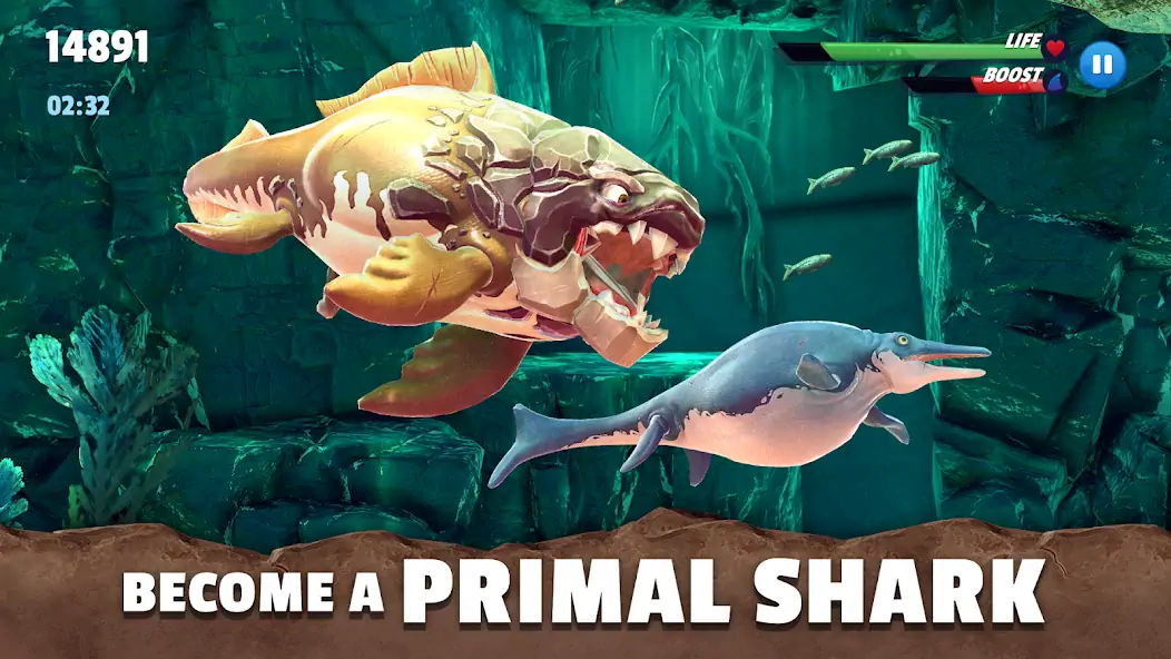 Download Hungry Shark Primal MOD [Unlimited money] + MOD [Menu] APK for Android