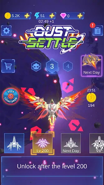Download Dust Settle 3D - Galaxy Attack MOD [Unlimited money/coins] + MOD [Menu] APK for Android