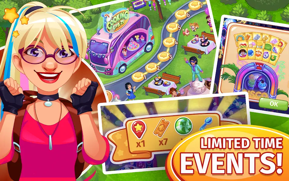 Download Cooking Craze: Restaurant Game MOD [Unlimited money/gems] + MOD [Menu] APK for Android