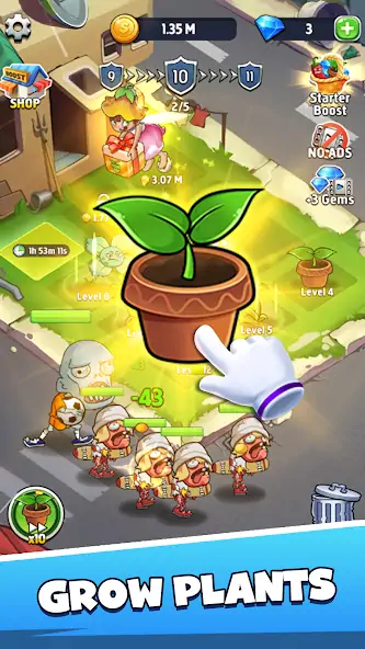 Download Merge Plants – Monster Defense MOD [Unlimited money/gems] + MOD [Menu] APK for Android