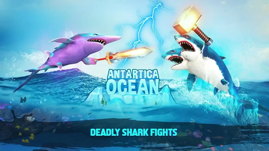 Download Double Head Shark Attack PVP MOD [Unlimited money/gems] + MOD [Menu] APK for Android