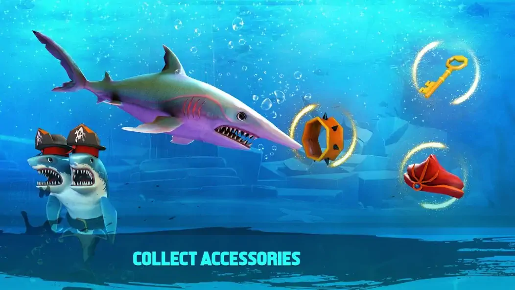 Download Double Head Shark Attack PVP MOD [Unlimited money/gems] + MOD [Menu] APK for Android
