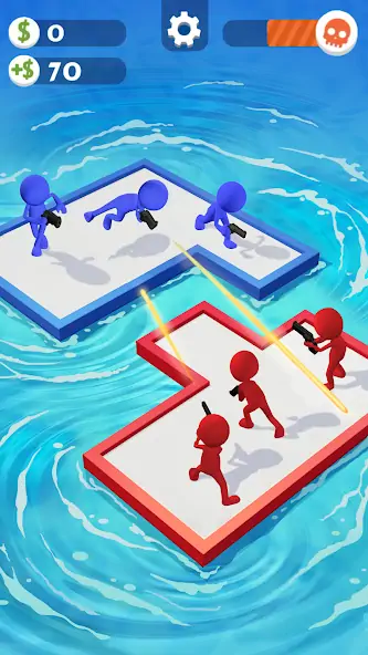 Download War of Rafts: Crazy Sea Battle MOD [Unlimited money] + MOD [Menu] APK for Android