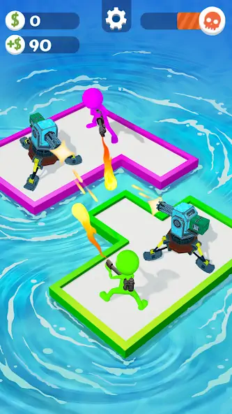 Download War of Rafts: Crazy Sea Battle MOD [Unlimited money] + MOD [Menu] APK for Android