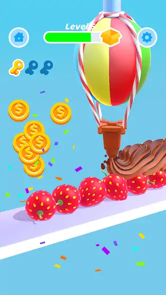 Download Perfect Cream: Icing Cake Game MOD [Unlimited money] + MOD [Menu] APK for Android