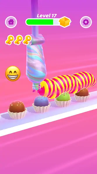 Download Perfect Cream: Icing Cake Game MOD [Unlimited money] + MOD [Menu] APK for Android