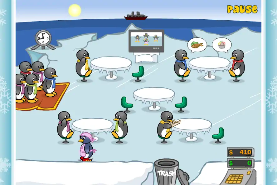 Download Penguin Diner: Restaurant Dash MOD [Unlimited money/gems] + MOD [Menu] APK for Android