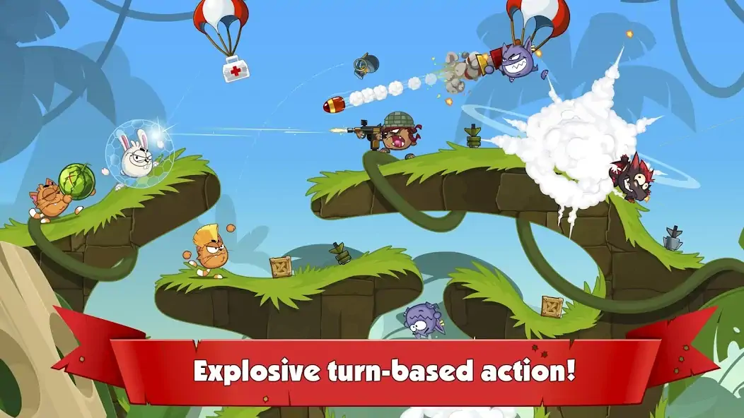 Download Wormix: PvP Tactical Shooter MOD [Unlimited money/gems] + MOD [Menu] APK for Android