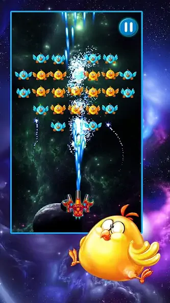 Download Chicken Shooter: Galaxy Attack MOD [Unlimited money] + MOD [Menu] APK for Android