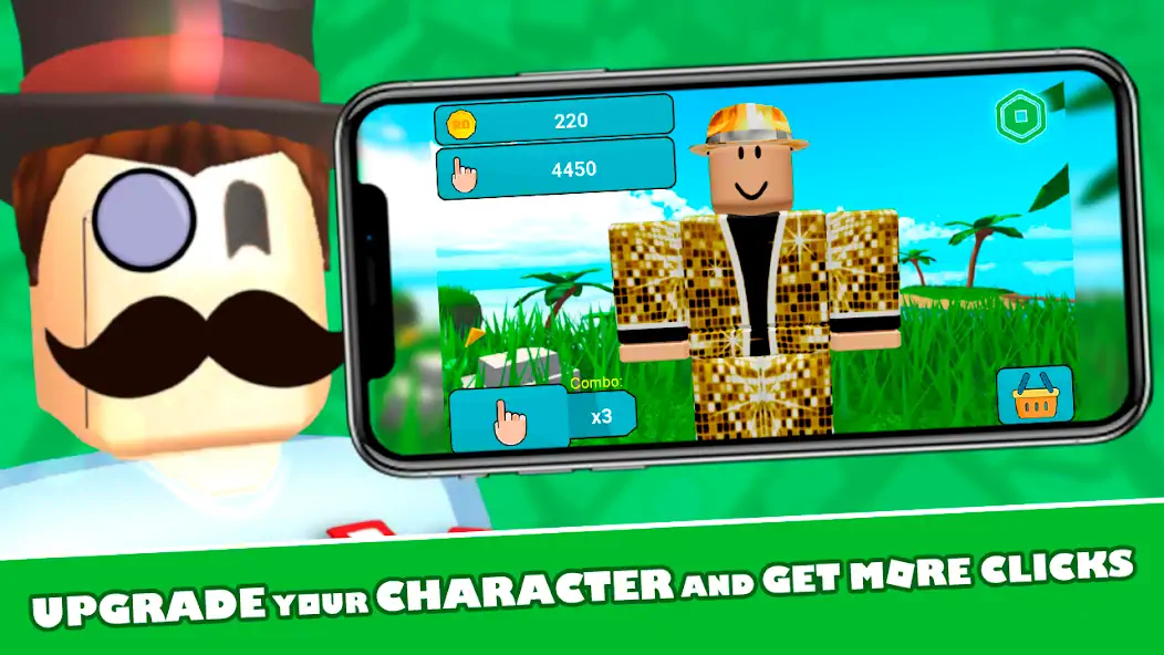 Download RoClicker - Robux MOD [Unlimited money/gems] + MOD [Menu] APK for Android