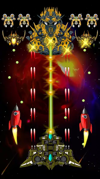 Download Galaxy Shooter Space War Games MOD [Unlimited money/gems] + MOD [Menu] APK for Android