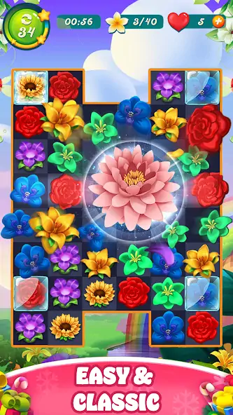 Download Bloom Rose - Match 3 Puzzles MOD [Unlimited money/gems] + MOD [Menu] APK for Android