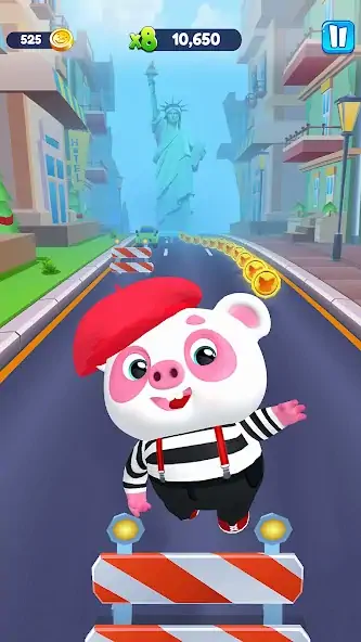 Download Piggy Panda Run: Fun Game MOD [Unlimited money/gems] + MOD [Menu] APK for Android