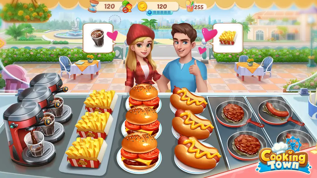 Download Cooking Town - Restaurant Game MOD [Unlimited money/gems] + MOD [Menu] APK for Android