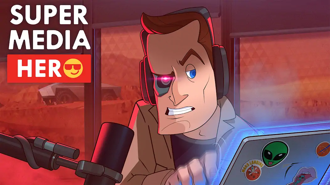 Download Super Media Hero: Emoji War MOD [Unlimited money/gems] + MOD [Menu] APK for Android