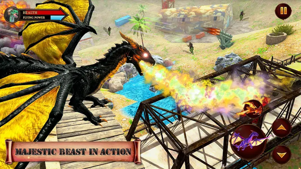 Download Flying Dragon Games Simulator MOD [Unlimited money/gems] + MOD [Menu] APK for Android